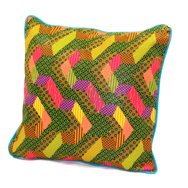 Coussin africain wax millefiori