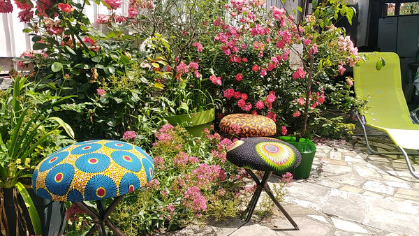 Tabouret wax et métal