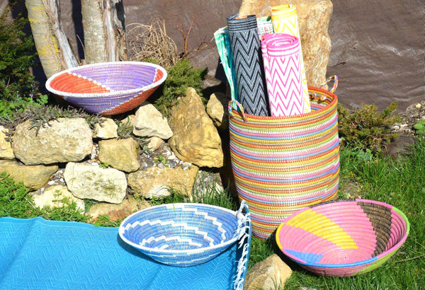 paniers africains colorés