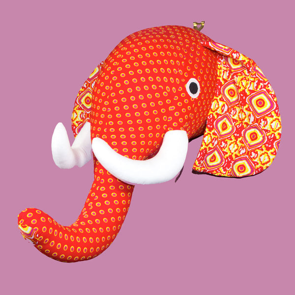 Trophée éléphant wax orange Thotmea